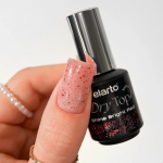 ELARTO -Top hybrydowy Dry Top Shine Bright Red z efektem blasku flash, 7 ml 