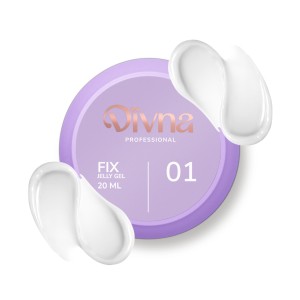 DIVNA - żel o konsystencji galaretki Fix Jelly Gel 01, 20 ml (mleczny)