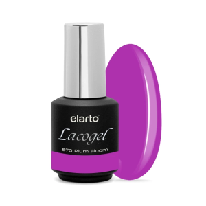 ELARTO - Lakier hybrydowy Lacogel 670 Plum Bloom "HOT STUFF"