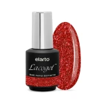 ELARTO - Lakier hybrydowy Lacogel 898S  FENSI SZMENSI (czerwony brokat) 7ml "STREFA VIP"