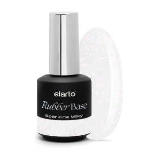 ELARTO - Baza hybrydowa Rubber Base Sparkline Milky 15ml