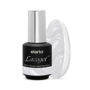 ELARTO - Lakier hybrydowy LACOGEL 970 Silver Pearlfection 7ML "PEARLFECTION"