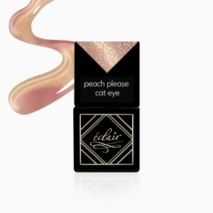 ECLAIR - lakier hybrydowy  PEACH PLEASE CAT EYE  7ml "GARDEN PARTY CAT EYE"