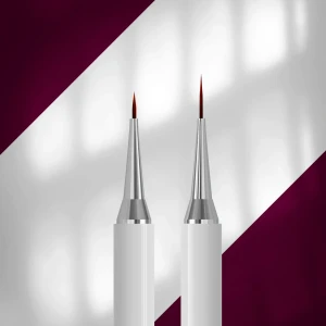 STALEKS - EXCLUSIVE 01/11, dwustronny pędzel liner 7 mm / do żelu 12 mm