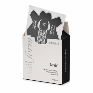 ELARTO - SZABLONY DO PAZNOKCI PAPIEROWE W PUDEŁKU BASIC NAIL FORMS 100SZT
