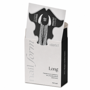 ELARTO - SZABLONY DO PAZNOKCI PAPIEROWE W PUDEŁKU LONG NAIL FORMS 100SZT