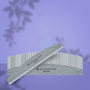 STALEKS -  Mineralny pilnik do paznokci półksiężyc SMART 40 100/180 grit (25 szt.) 