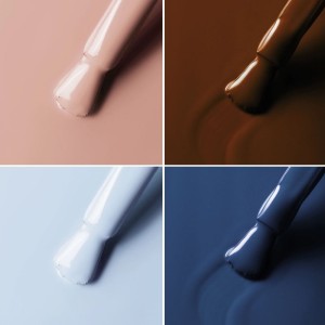 ELARTO - zetsaw 4 lakierów hybrydowych BLUE MOCHA