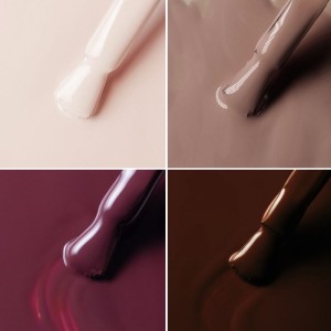 ELARTO - zetsaw 4 lakierów hybrydowych PLUM LATTE
