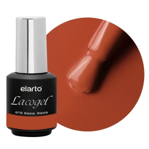 ELARTO - Lakier hybrydowy LACOGEL 978 BASIA, BASIA - CEGLANY 7ML "kolekcja ZBRĄZOWIONA"