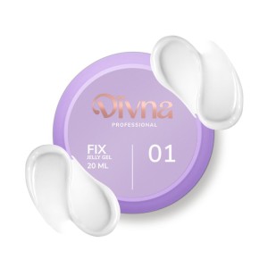DIVNA - żel o konsystencji galaretki Fix Jelly Gel 01, 15 ml (mleczny)