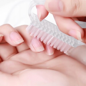 Szczoteczka do manicure i pyłu mała przezroczysta