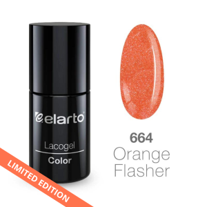 ELARTO - Lakier hybrydowy LACOGEL 664 Orange Flasher