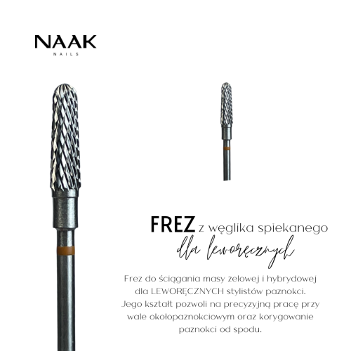 Frez z węglika spiekanego NAAK NAILS dla leworęcznych.png