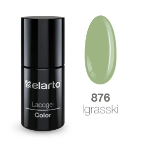ELARTO - LAKIER HYBRYDOWY LACOGEL 876 IGRASSKI (zielony) 7ML  "JESIENNE KAPRYSY"